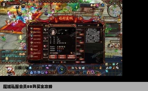 魔域私服会员BB购买全攻略